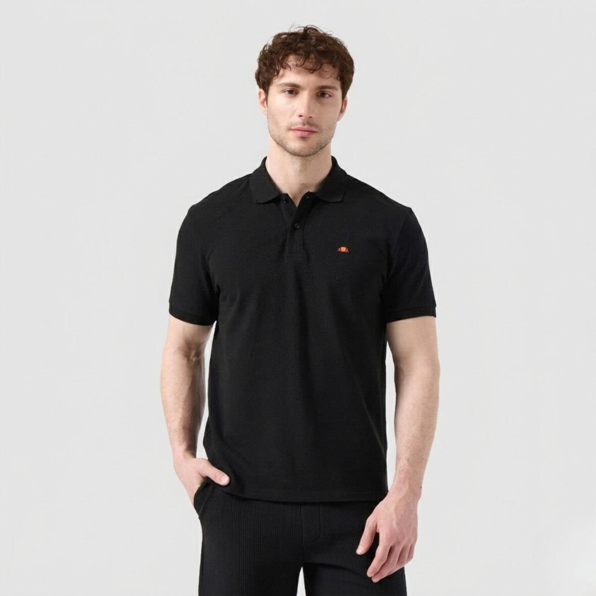Ellesse 6SM5044-BK Polo Yaka Erkek T-Shirt - Siyah