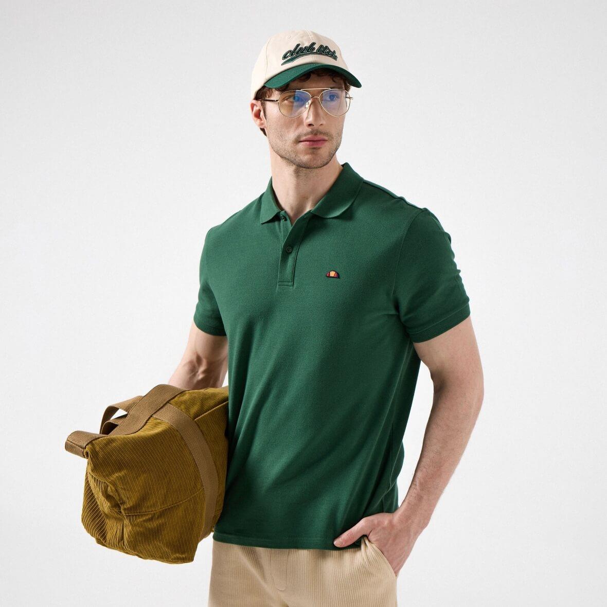 Ellesse 6SM5044-GRN Polo Yaka Erkek T-Shirt - Yeşil