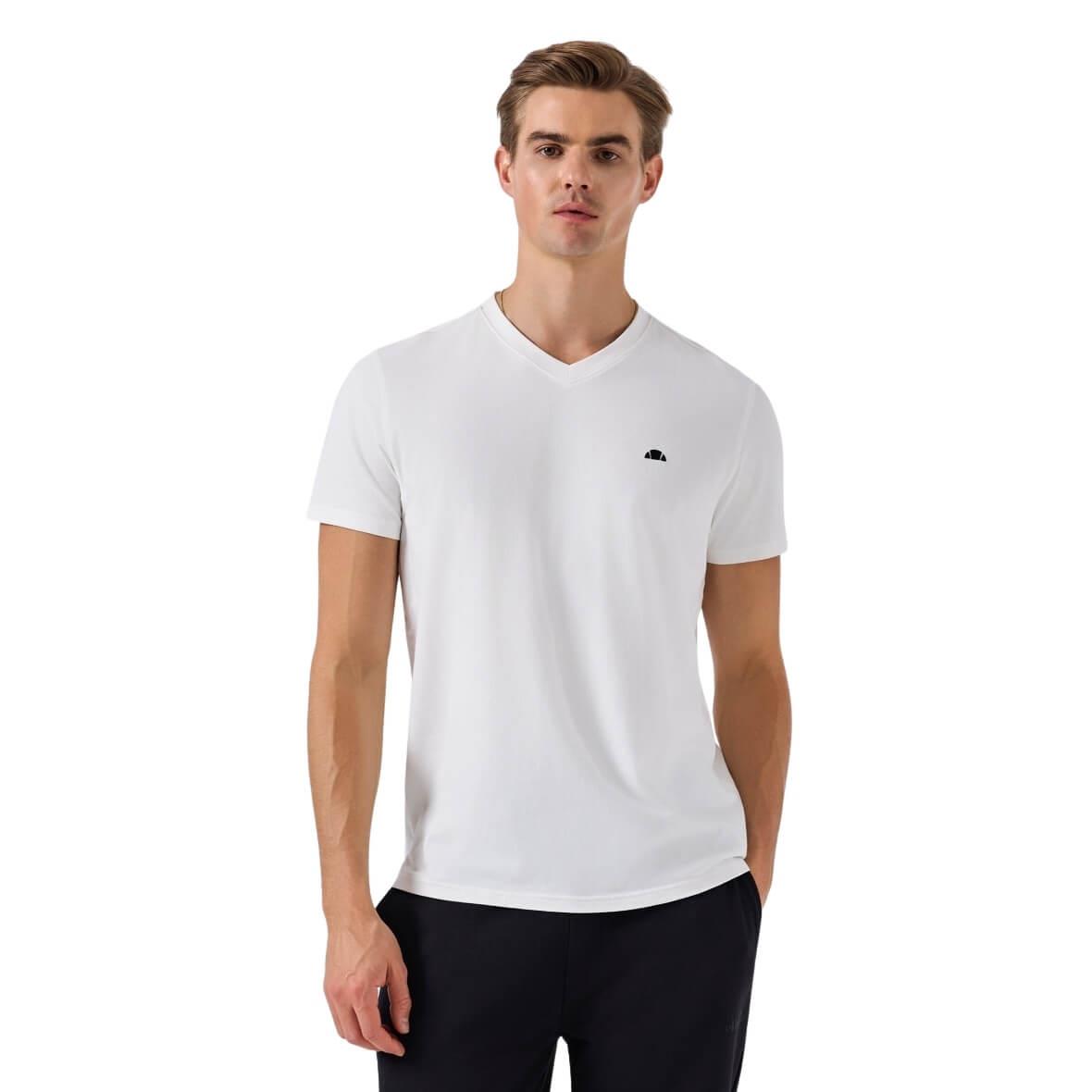 Ellesse 6SM5049-OF Bisiklet Yaka Erkek T-Shirt - Kırık Beyaz