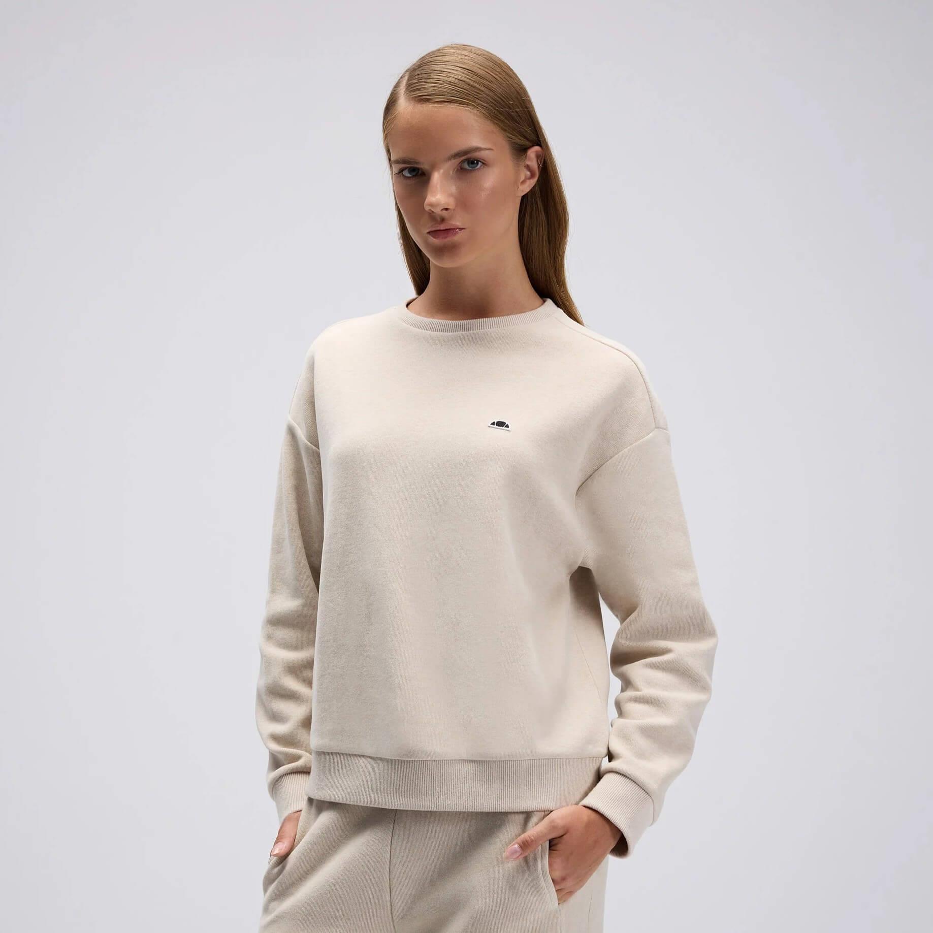 Ellesse EF540-BGM Kadın Sweatshirt - Bej Melanj