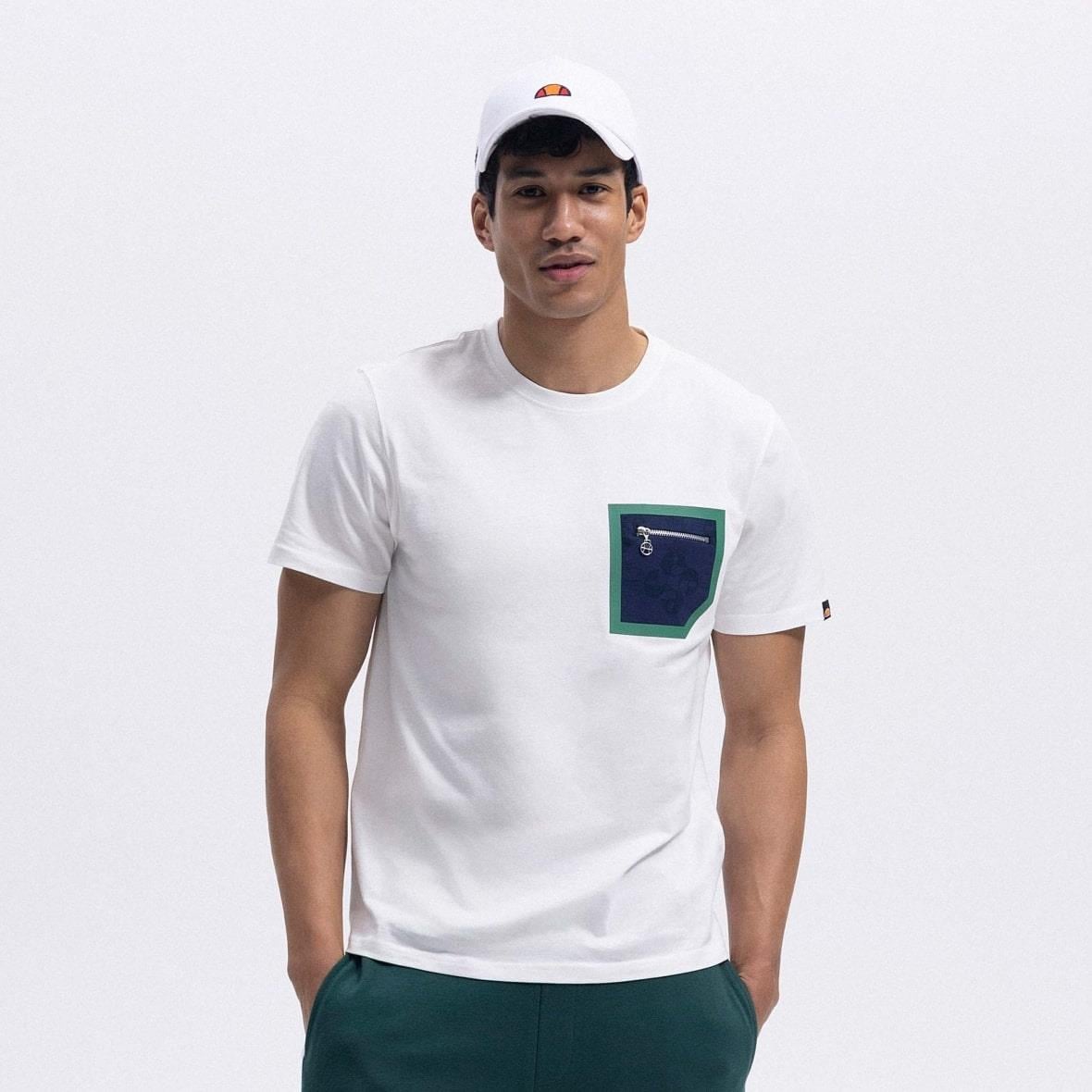 Ellesse EM362-OF Bisiklet Yaka Erkek T-Shirt - Kırık Beyaz