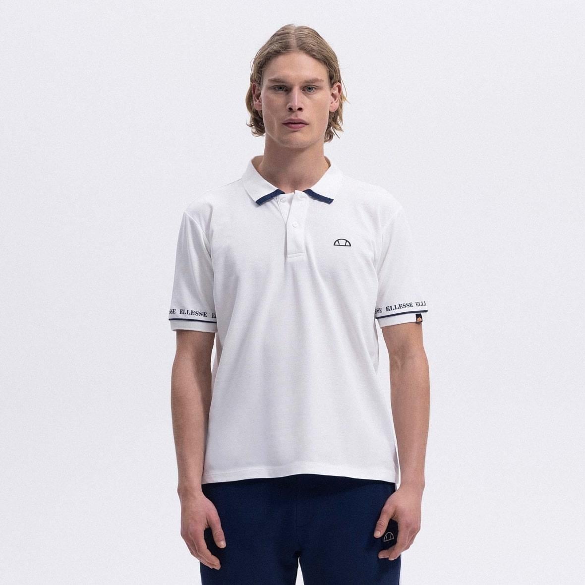 Ellesse EM375-OF Polo Yaka Erkek T-Shirt - Kırık Beyaz