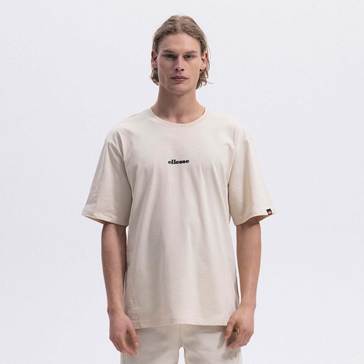 Ellesse EM391-ECR Bisiklet Yaka Erkek T-Shirt - Bej