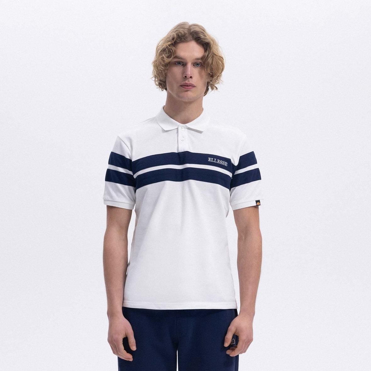 Ellesse EM396-OF Polo Yaka Erkek T-Shirt - Kırık Beyaz