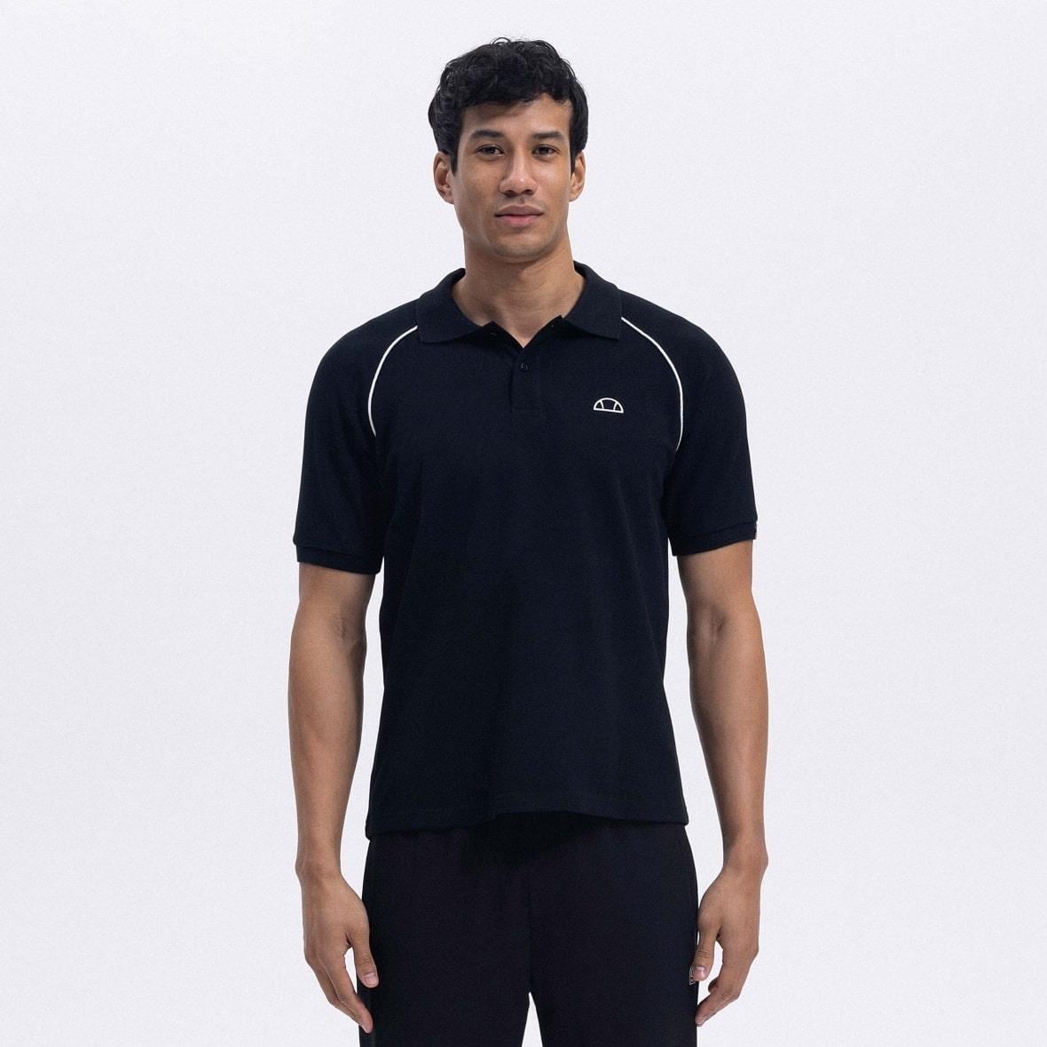 Ellesse EM407-BK Polo Yaka Erkek T-Shirt - Siyah