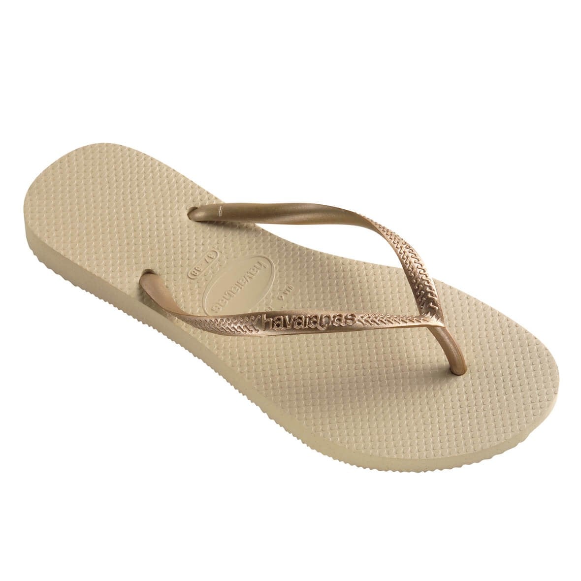 Havaianas Slim Bayan Terlik - Sand Grey/Light Golden