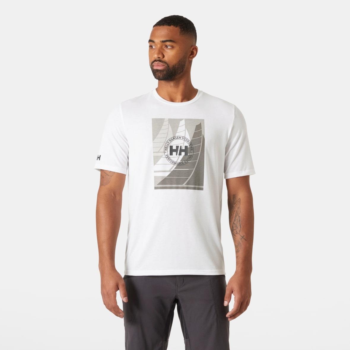 Helly Hansen HP Race Graphic Erkek T-Shirt - Beyaz