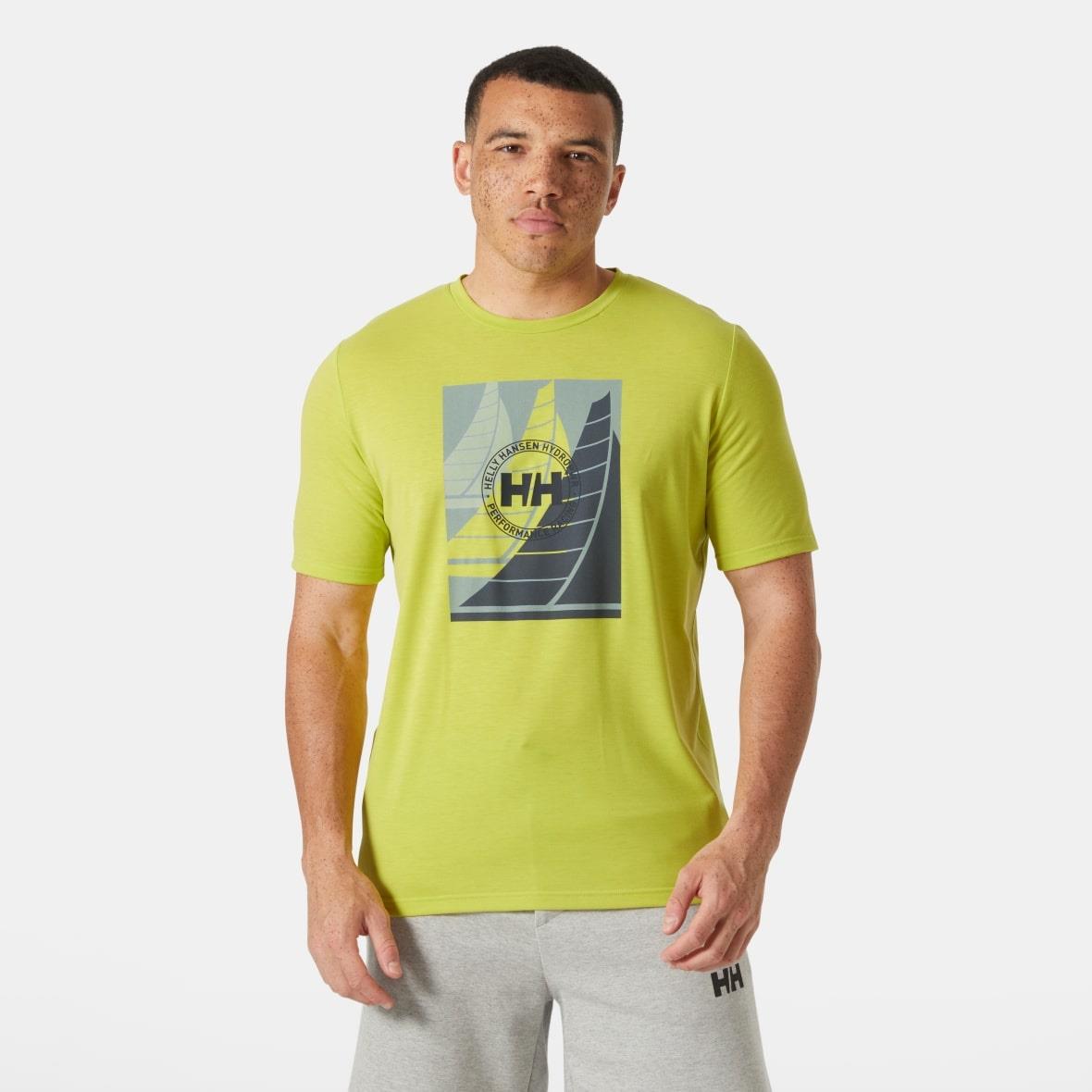 Helly Hansen HP Race Graphic Erkek T-Shirt - Lime
