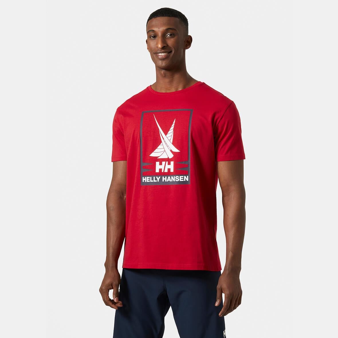 Helly Hansen Shoreline Erkek T-Shirt - Kırmızı