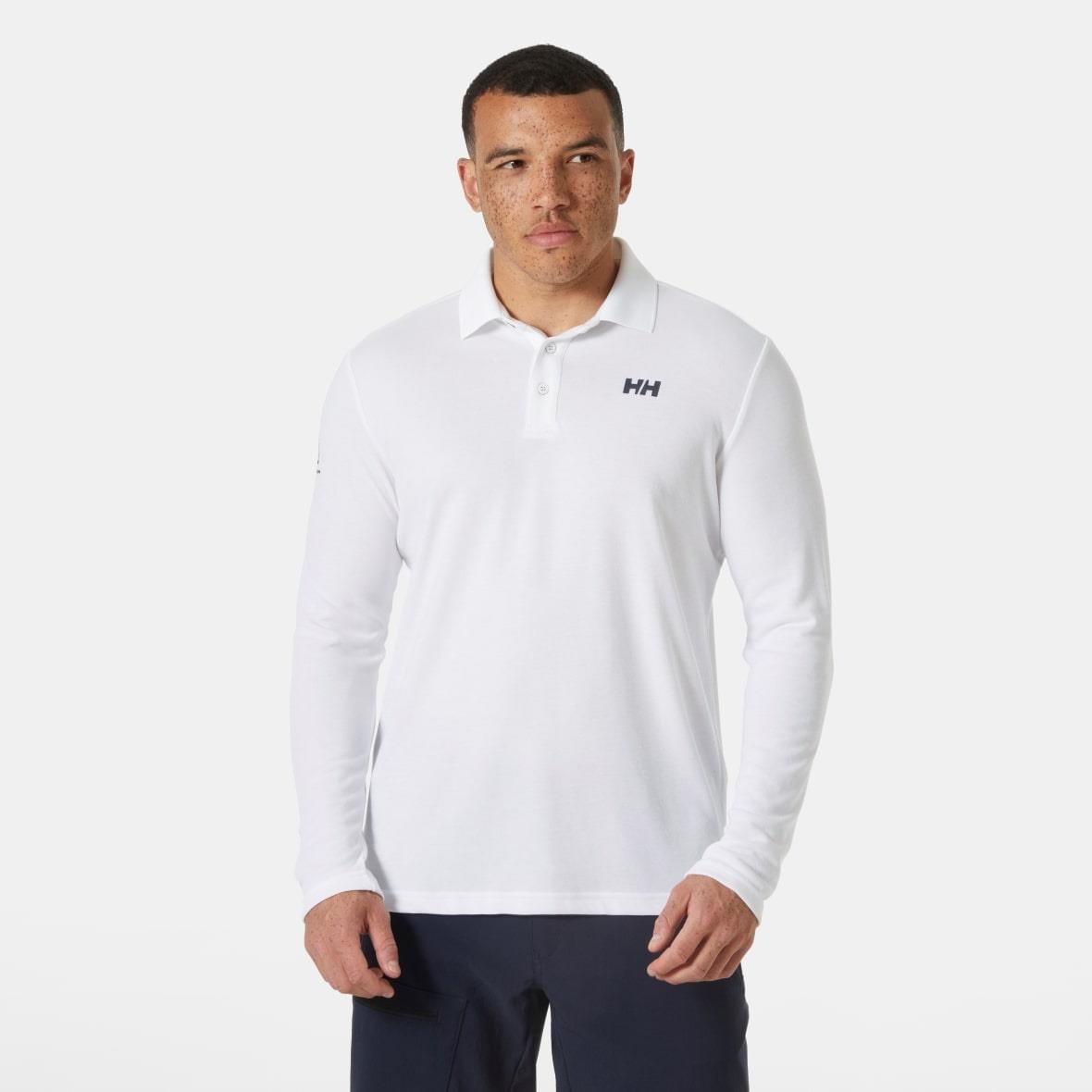 Helly Hansen Skagerrak Quick-Dry Rugger Uzun Kollu Erkek T-Shirt - Beyaz
