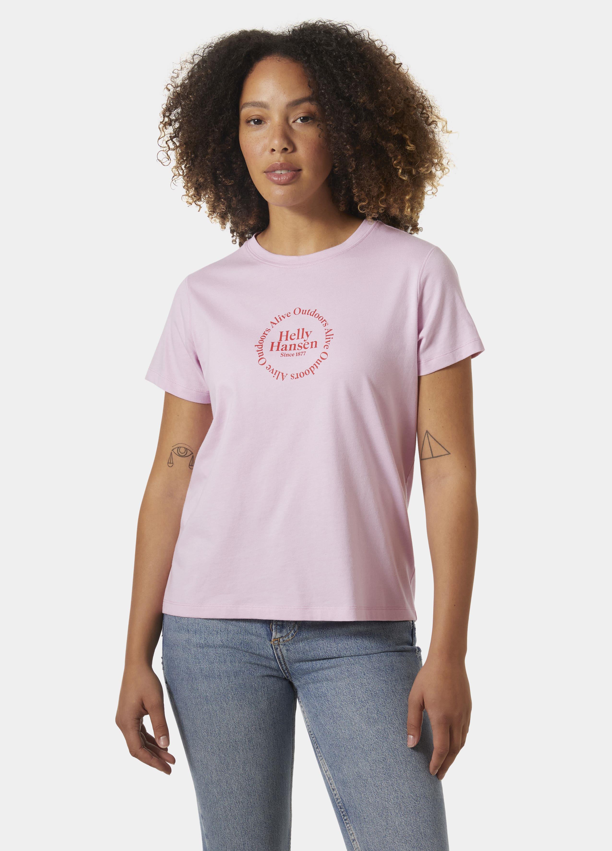 Helly Hansen W Core Graphic Kadın T-Shirt - Lila