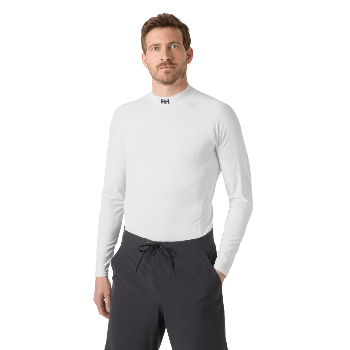 Helly Hansen Waterwear Rashguard Uzun Kollu Erkek T-Shirt - Beyaz