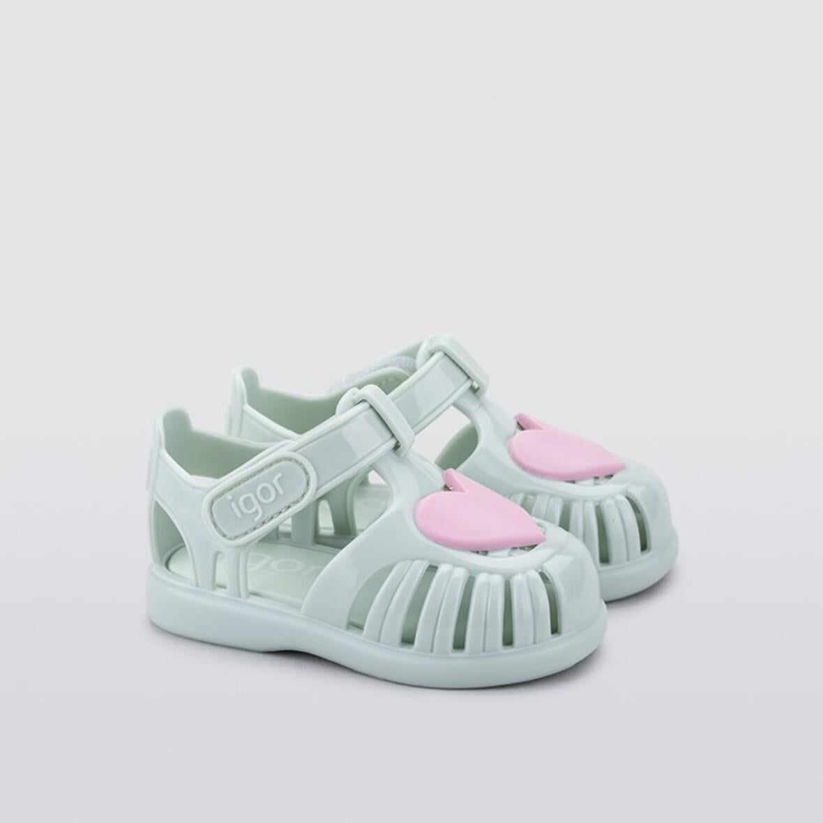 Igor Tobby Gloss Love Çocuk Sandalet - Mint