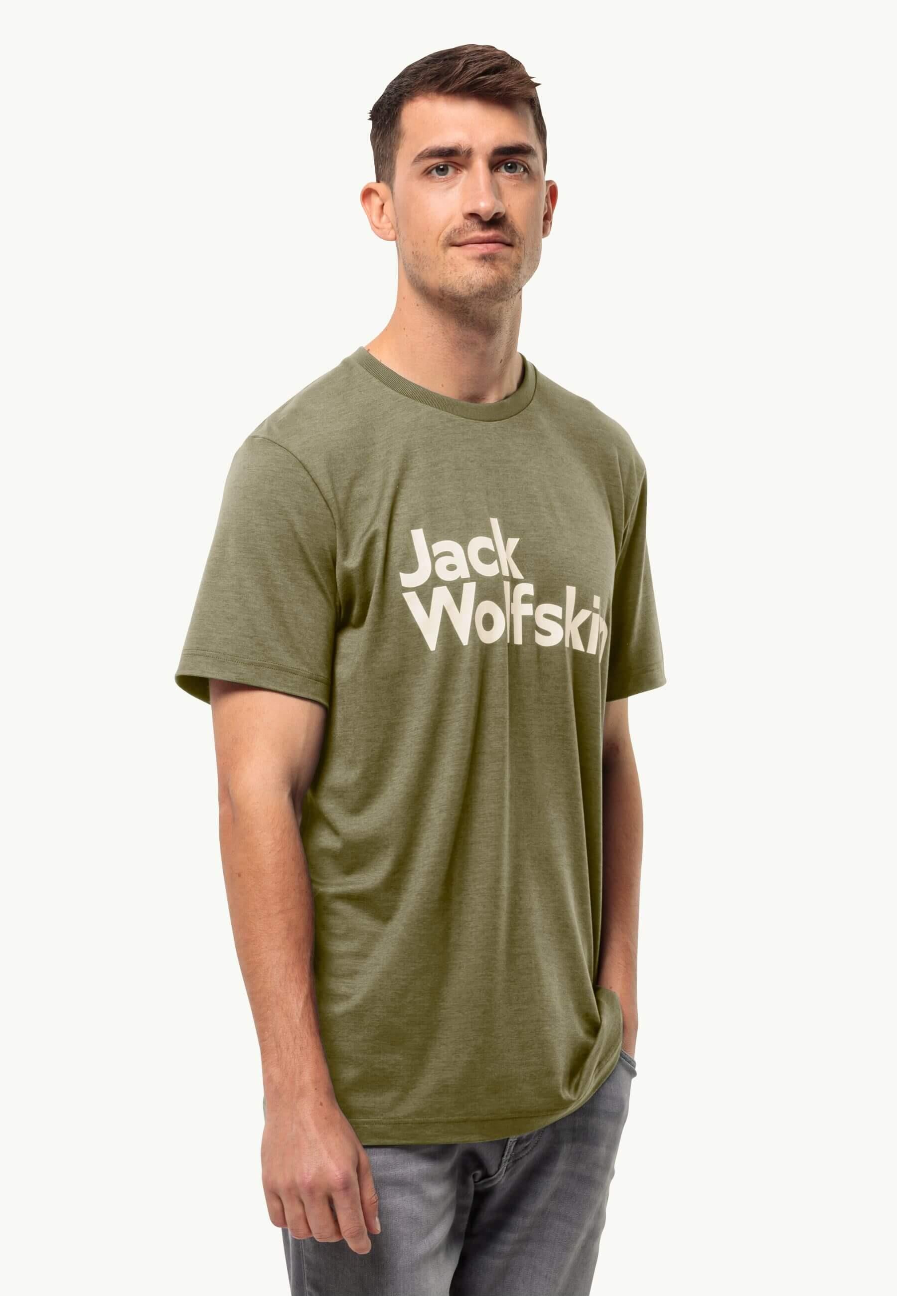 Jack Wolfskin Brand T M Erkek T-Shirt - Haki