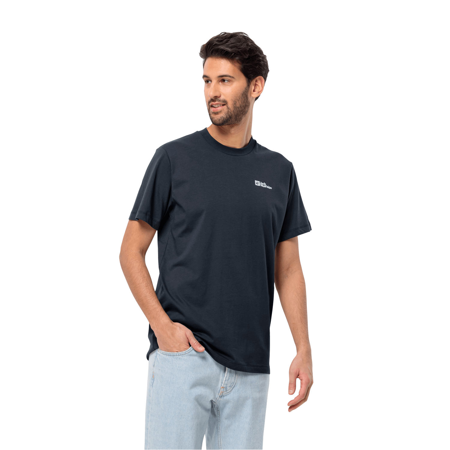 Jack Wolfskin Essential T M Erkek T-Shirt - Lacivert