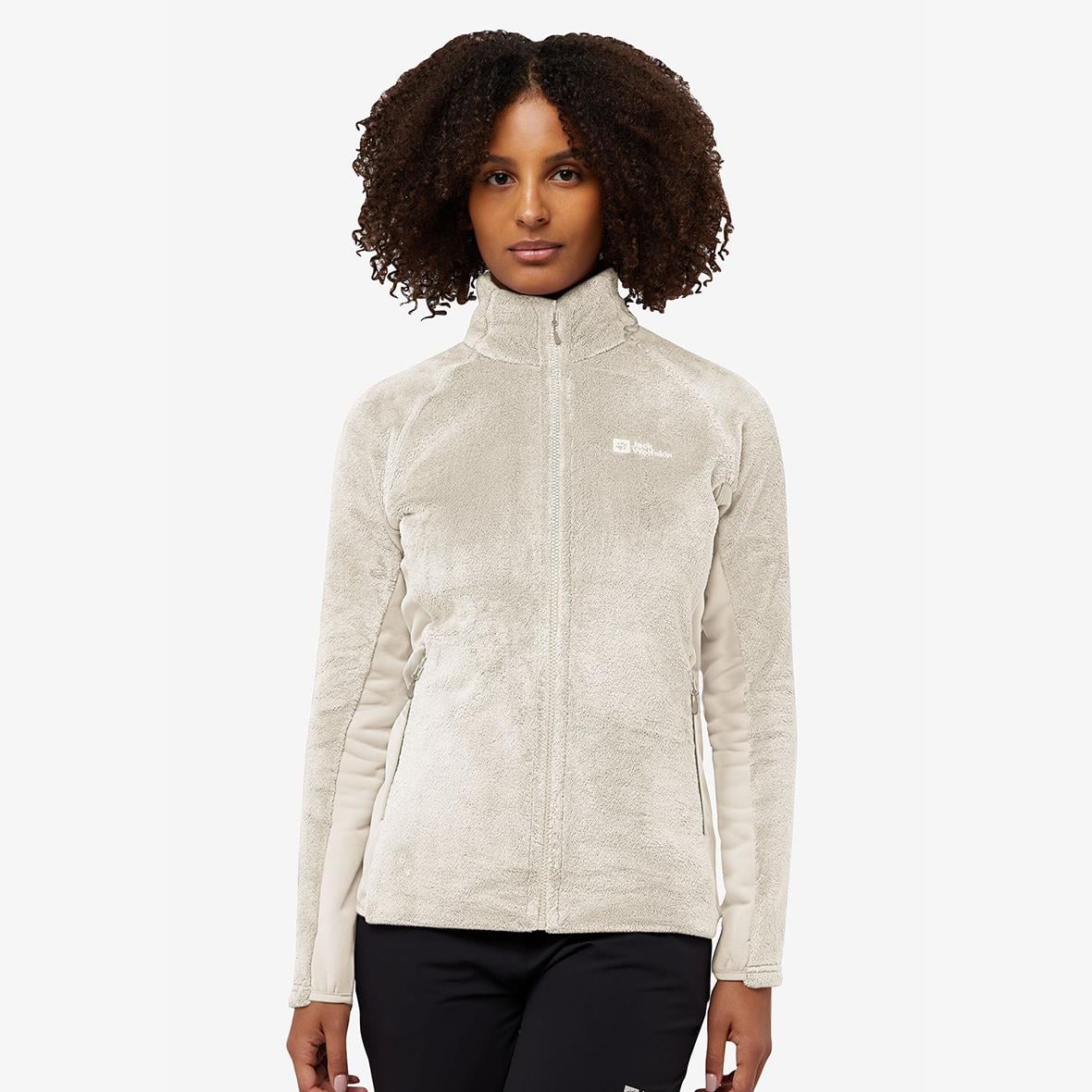 Jack Wolfskin Rotwand FZ W Kadın Polar Ceket - Ekru
