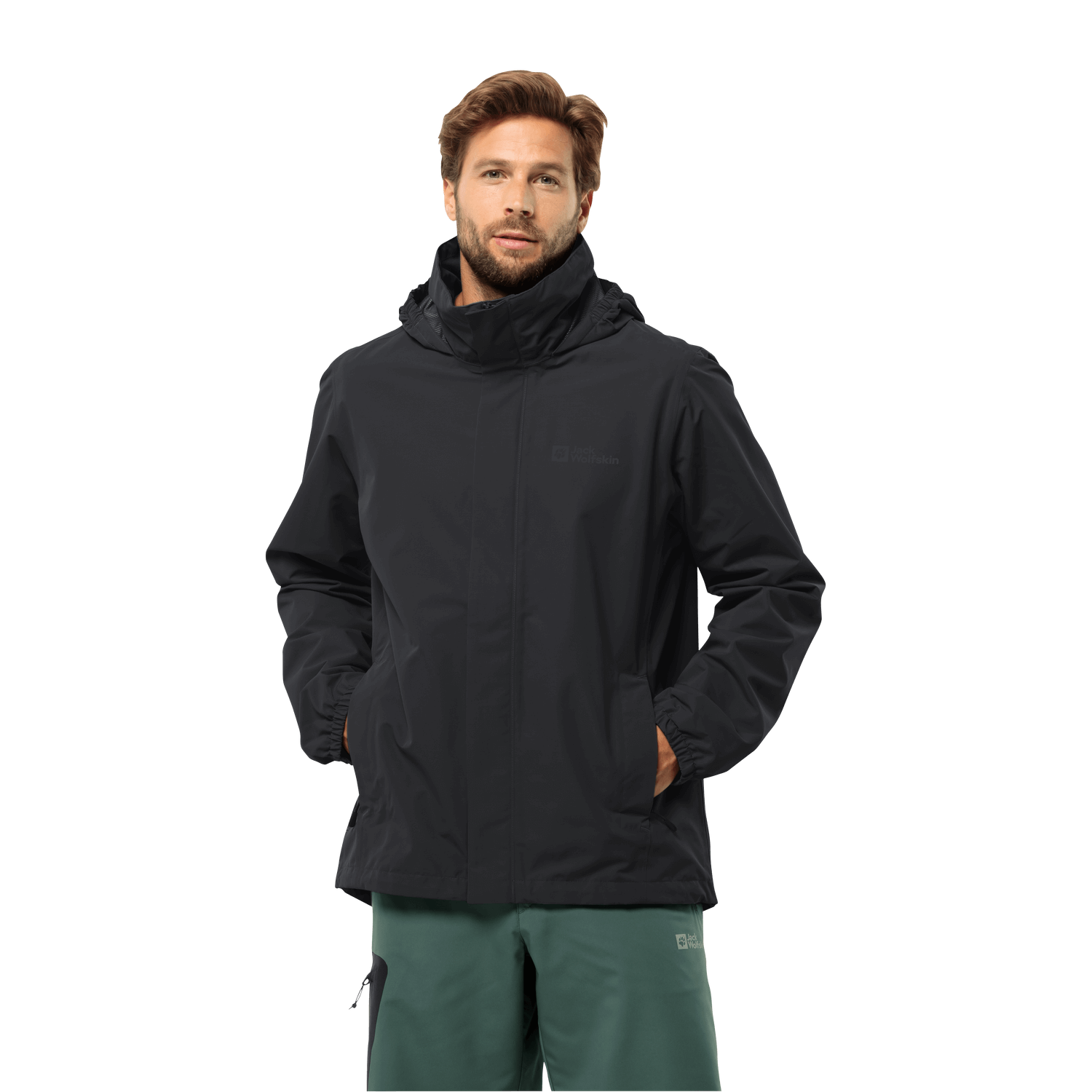 Jack Wolfskin Stormy Point 2L JKT M Erkek Outdoor Ceket - Siyah