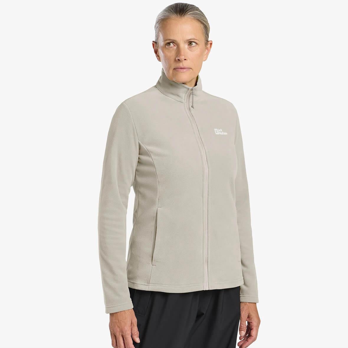 Jack Wolfskin Taunus FZ W Kadın Polar Ceket - Ekru