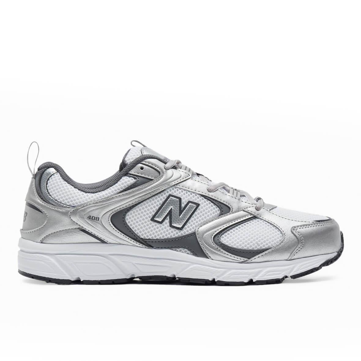 New Balance 408 Erkek Sneaker - Beyaz / Gümüş Gri