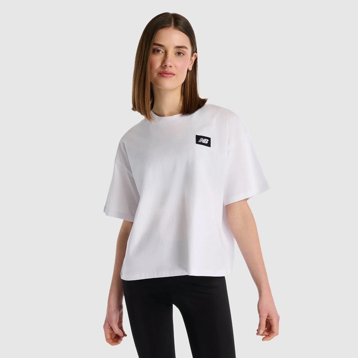 New Balance WNT1520-WT Kadın T-Shirt - Beyaz