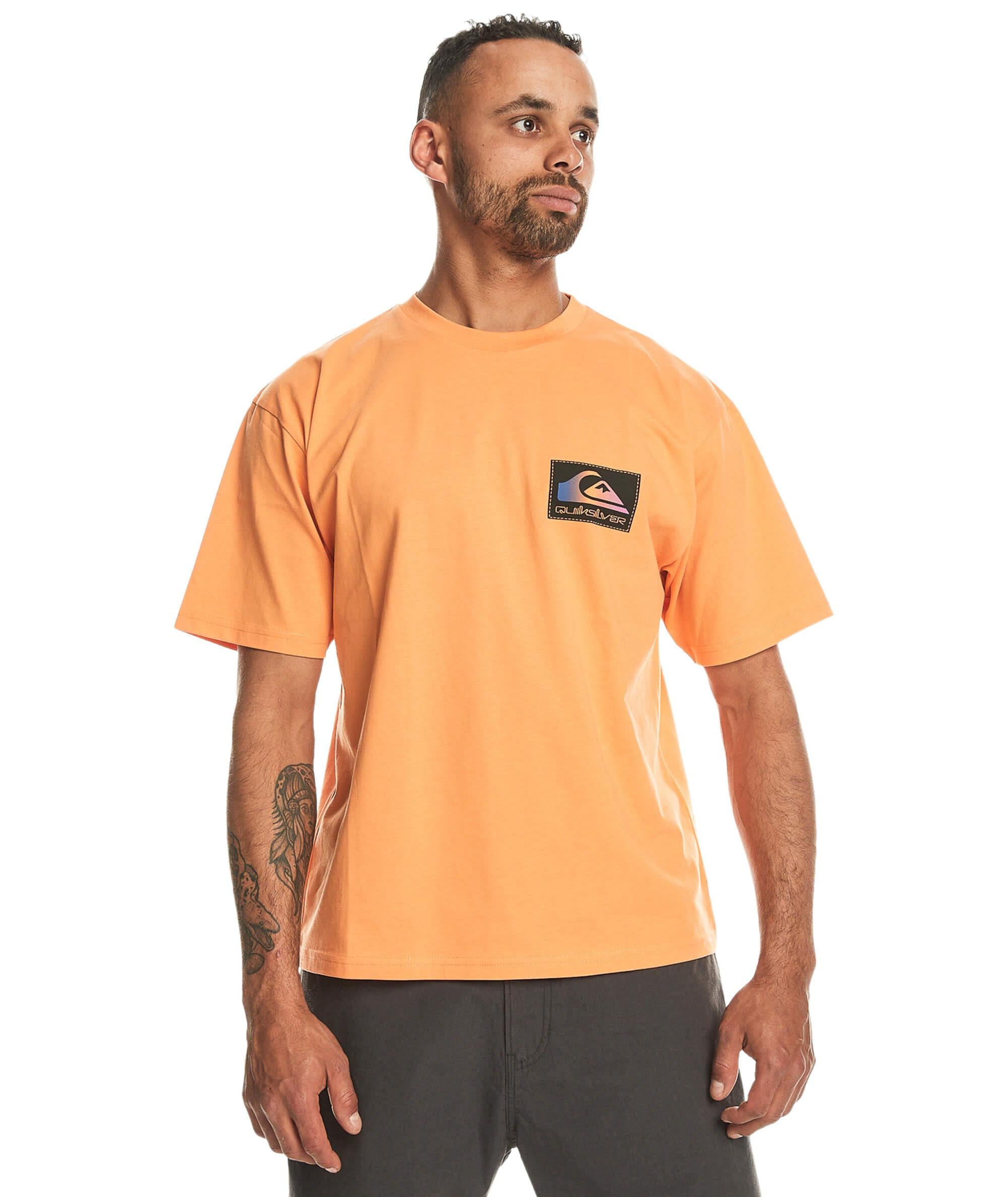 Quiksilver Back Flash SS Erkek T-Shirt - Turuncu