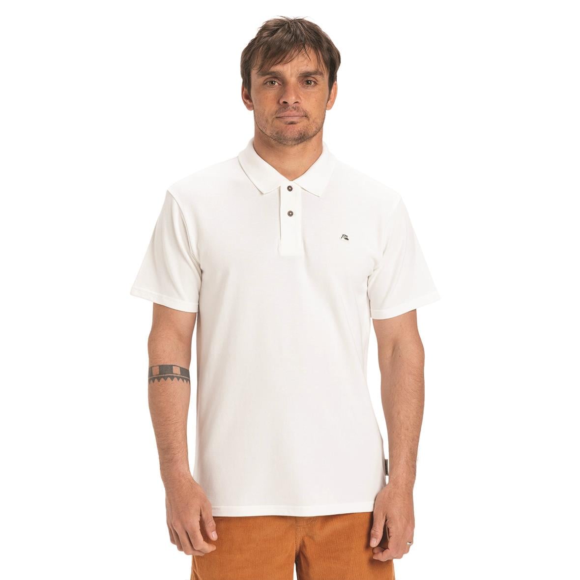Quiksilver DNA Polo Erkek Polo T-Shirt - Beyaz