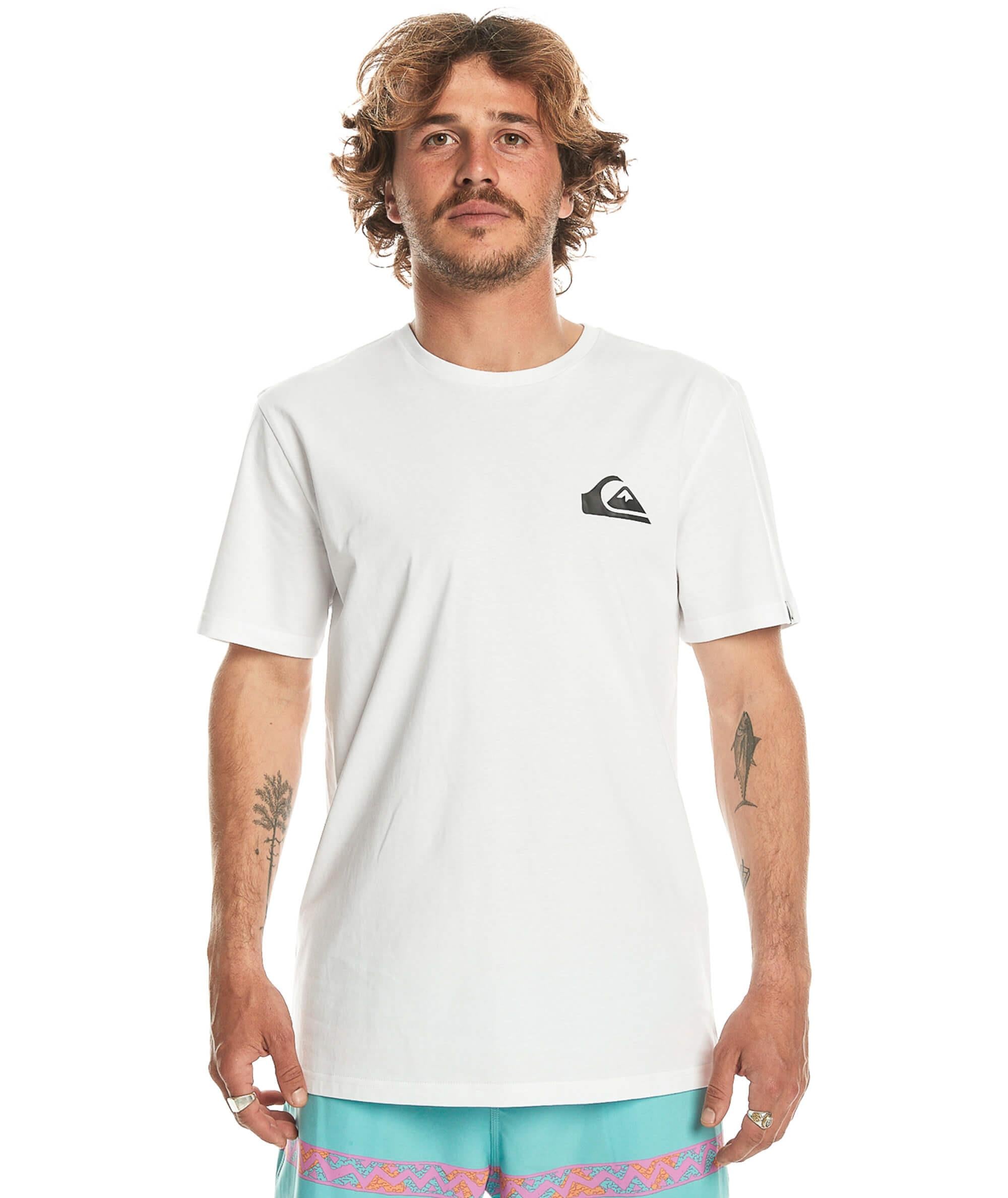 Quiksilver MW Mini Logo SS Erkek T-Shirt - Beyaz