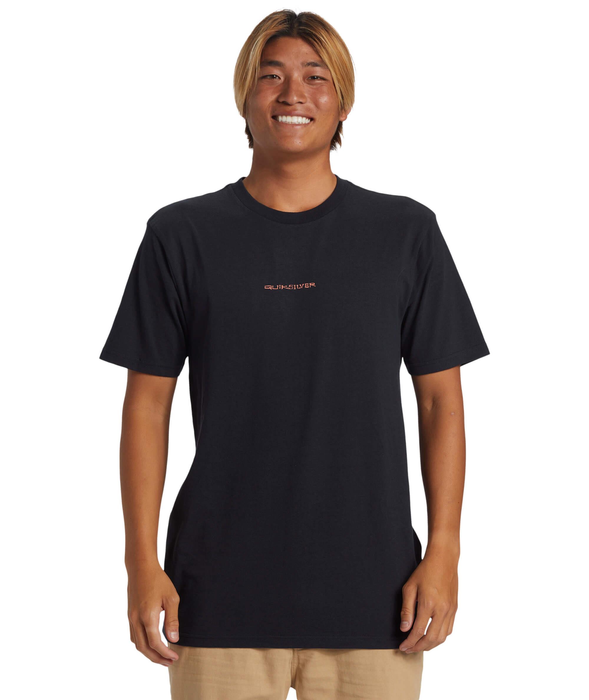 Quiksilver Surf Safari SS Erkek T-Shirt - Siyah