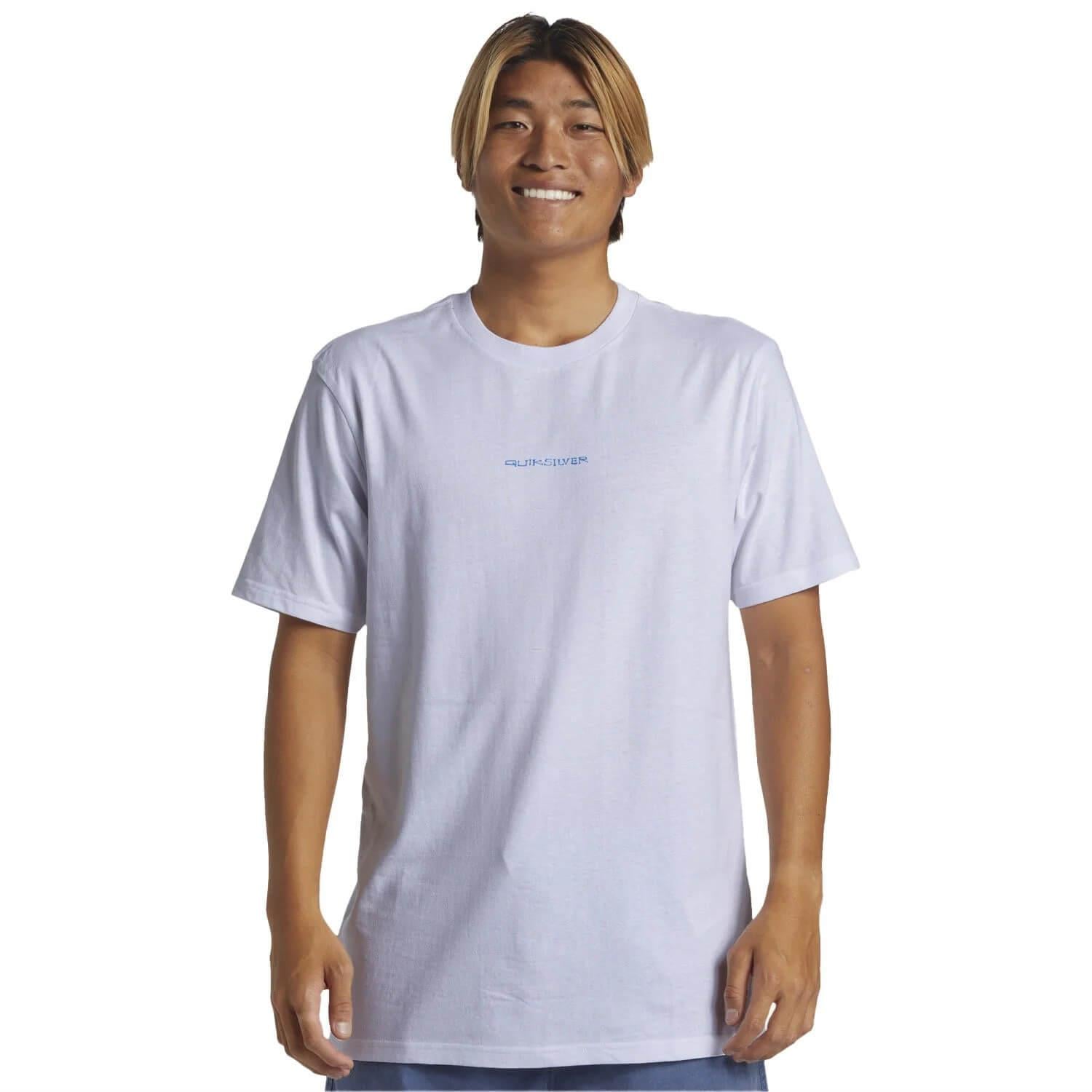 Quiksilver Surf Safari SS Erkek T-Shirt - Beyaz