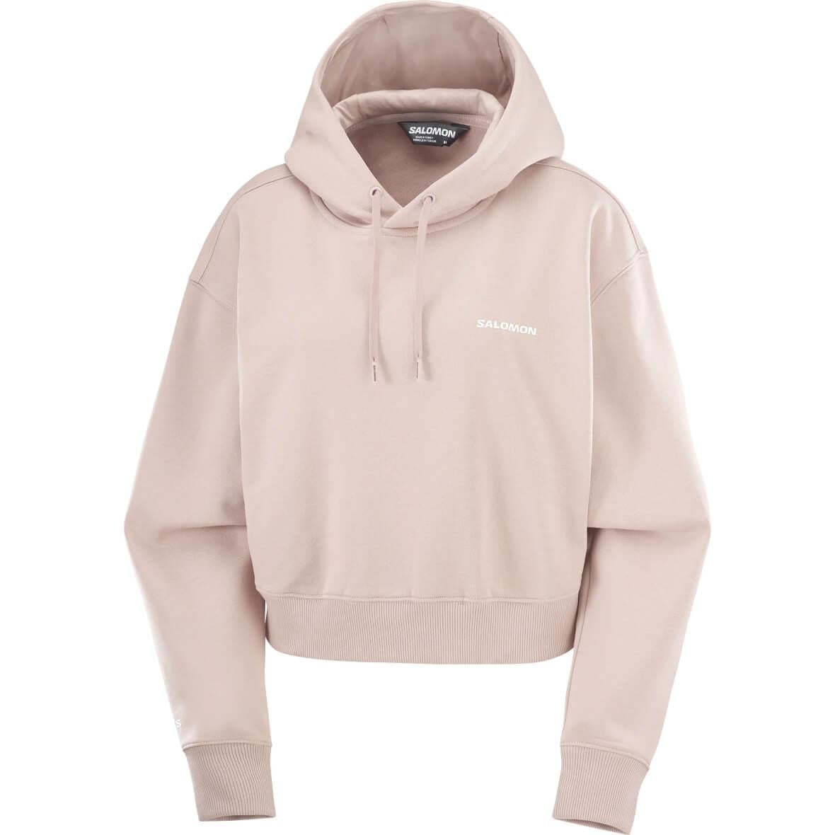 Salomon Short Hoodie W Kapüşonlu Kadın Sweatshirt - Sütlü Kahve