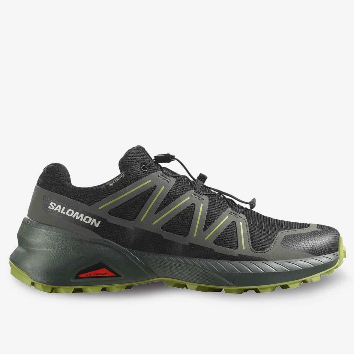 Salomon Speedcross Peak GTX Gore-Tex Erkek Koşu Ayakkabısı - Siyah / Haki