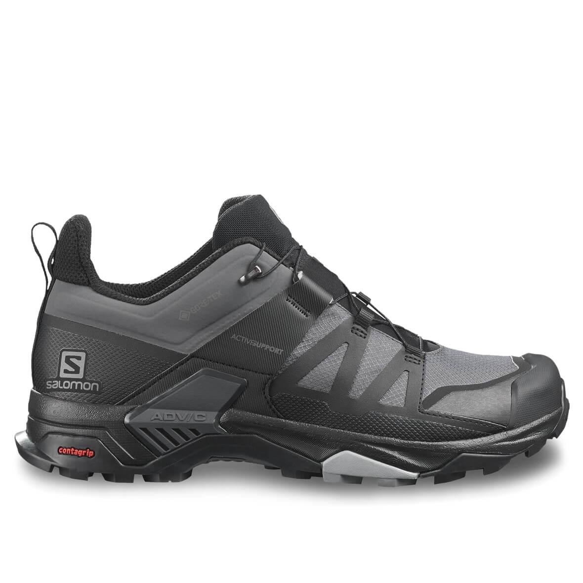 Salomon X Ultra 4 Gore-Tex Erkek Outdoor Ayakkabı - Gri / Siyah
