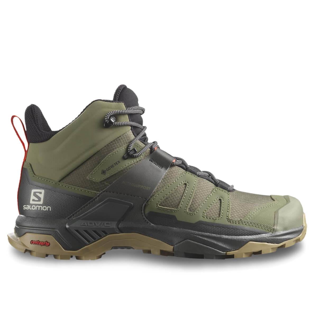 Salomon X Ultra 4 Mid Gore-Tex Erkek Outdoor Bot - Haki