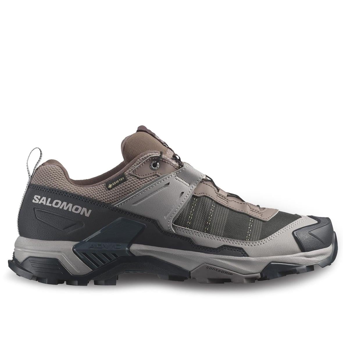 Salomon X Ultra 5 GTX Gore-Tex Erkek Outdoor Ayakkabı - Gri / Siyah