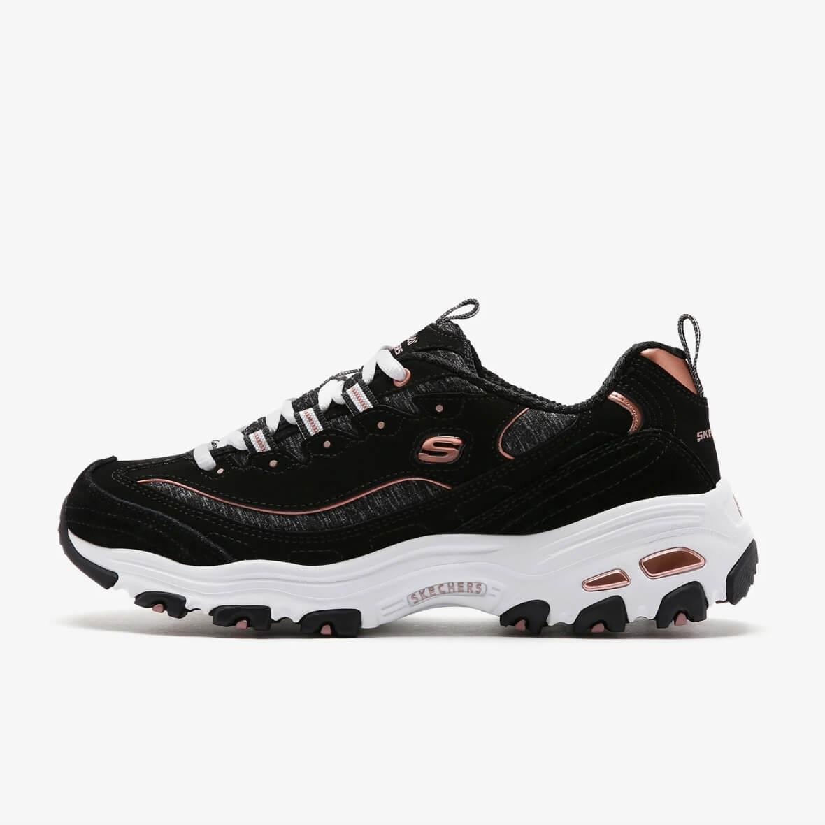 Skechers D'Lites Me Time 11936 BKRG Kadın Sneaker - Siyah