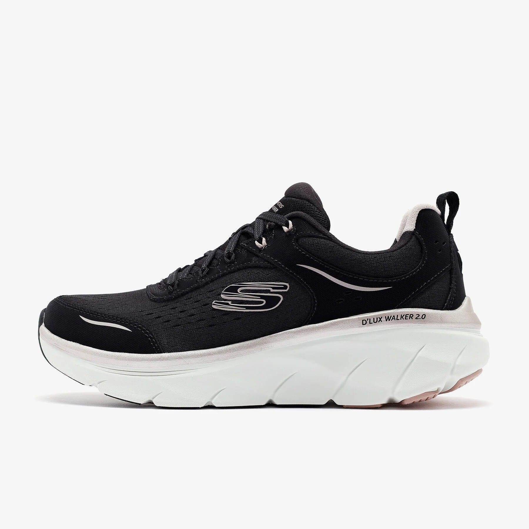 Skechers D'Lux Walker 2.0 - Gradient Glam 150103 BKRG Kadın Sneaker - Siyah