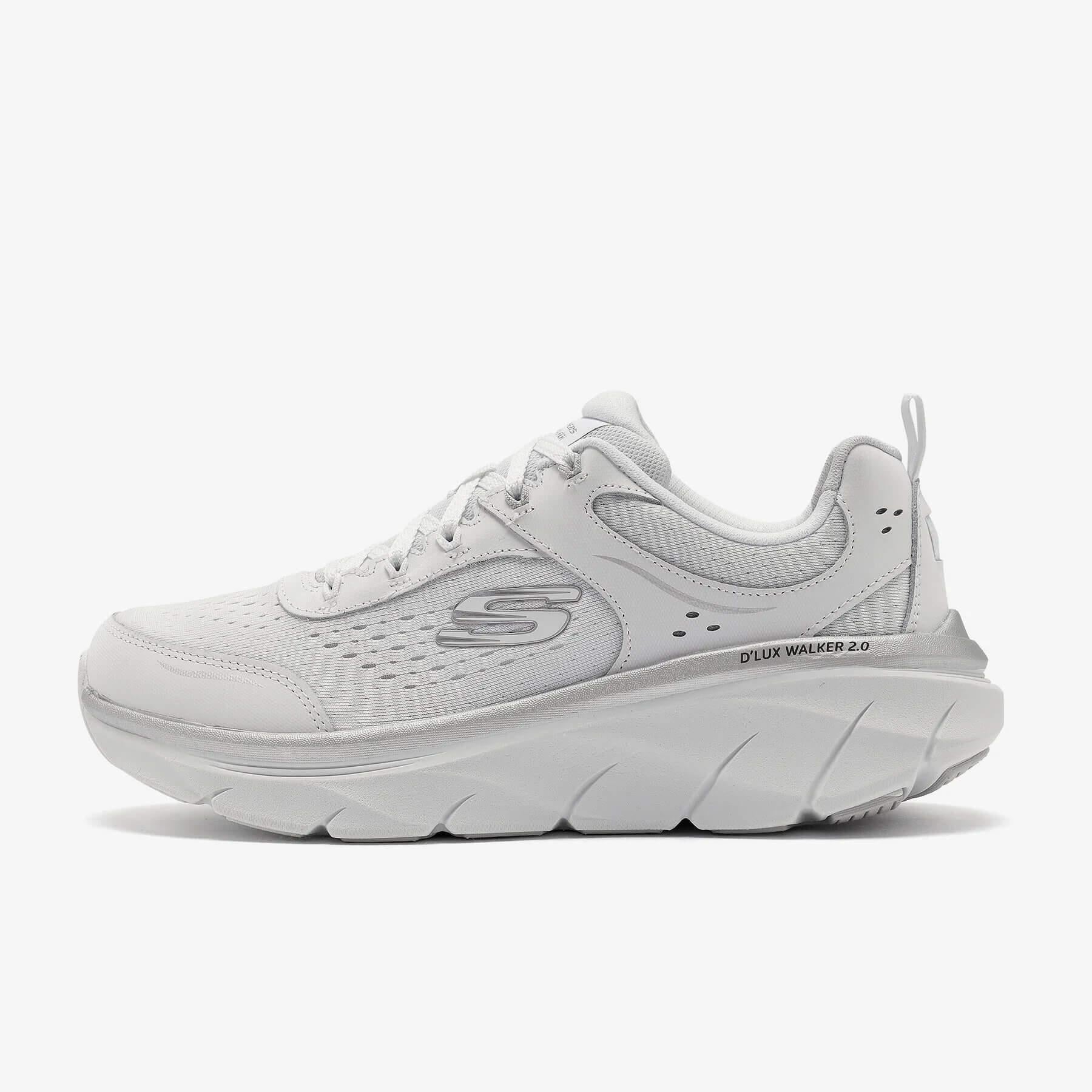 Skechers D'Lux Walker 2.0 - Gradient Glam 150103 WSL Kadın Sneaker - Beyaz