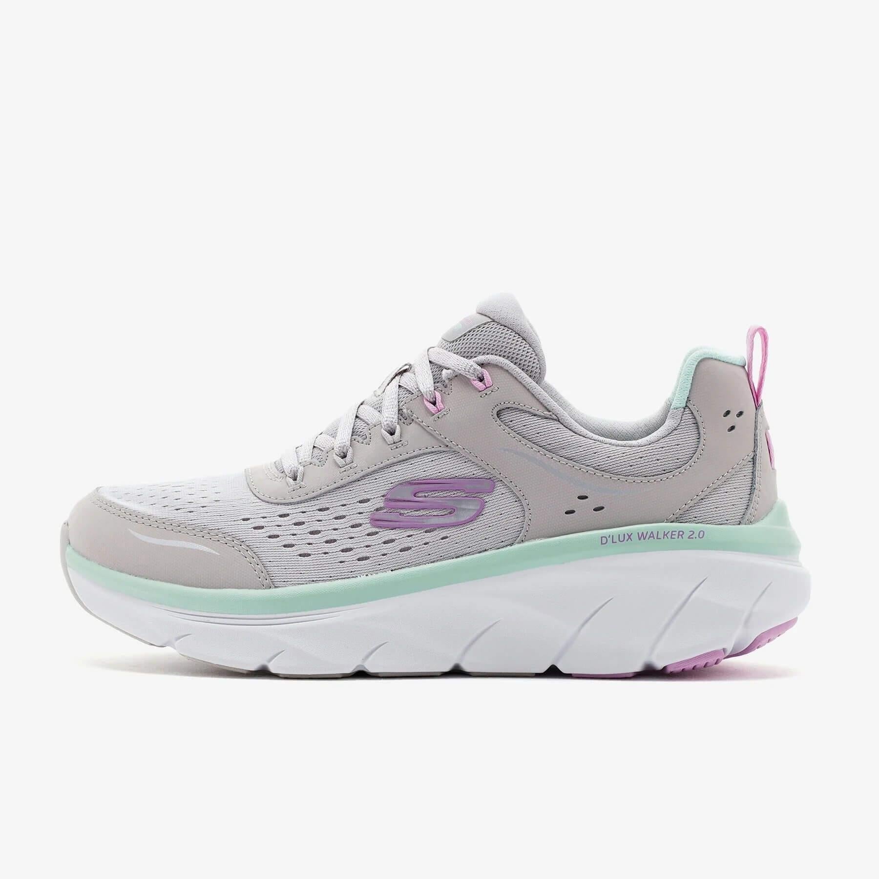 Skechers D'Lux Walker 2.0 150093 GYMT Kadın Sneaker - Gri