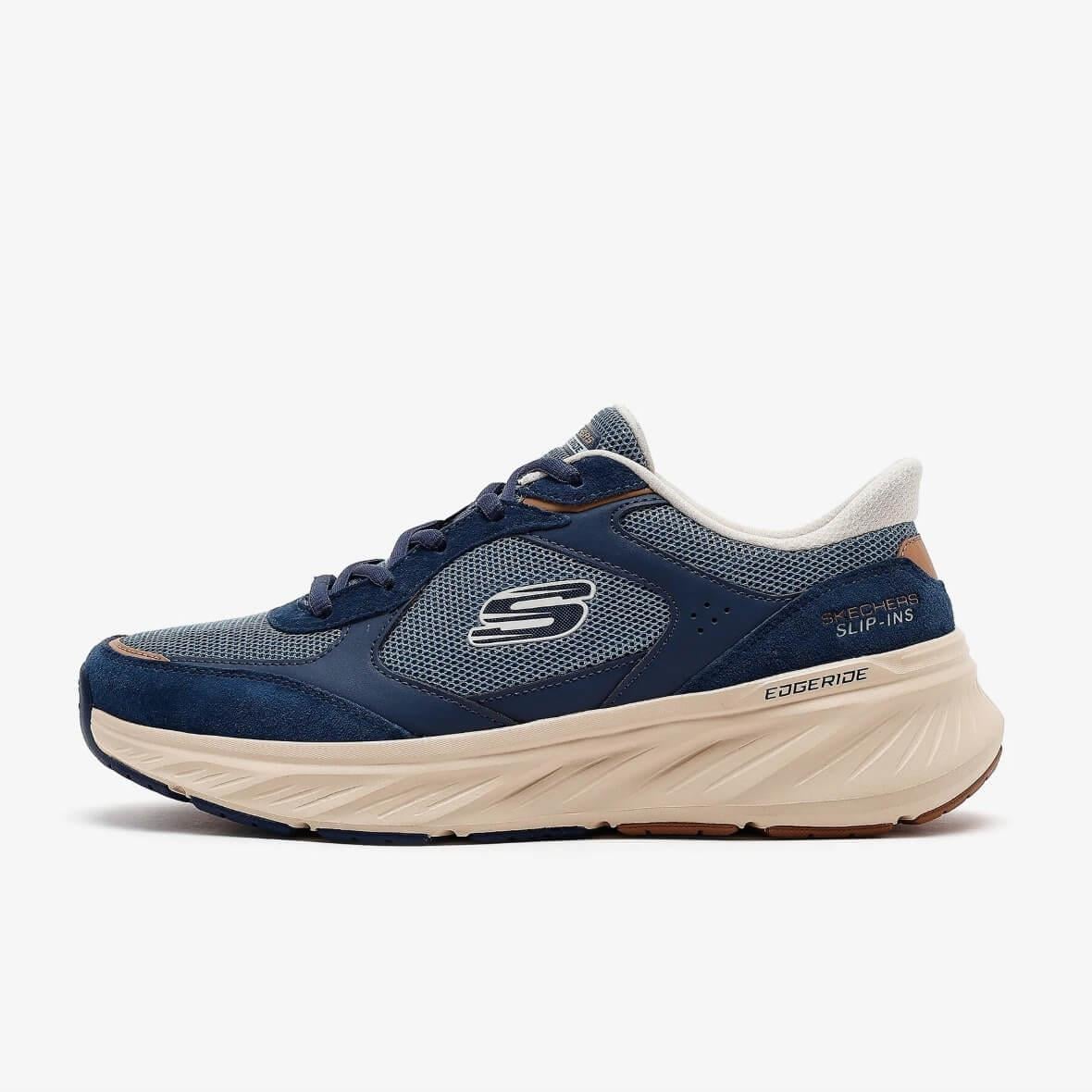 Skechers Edgeride 232947TK BLNV Erkek Spor Ayakkabı - Mavi / Lacivert 