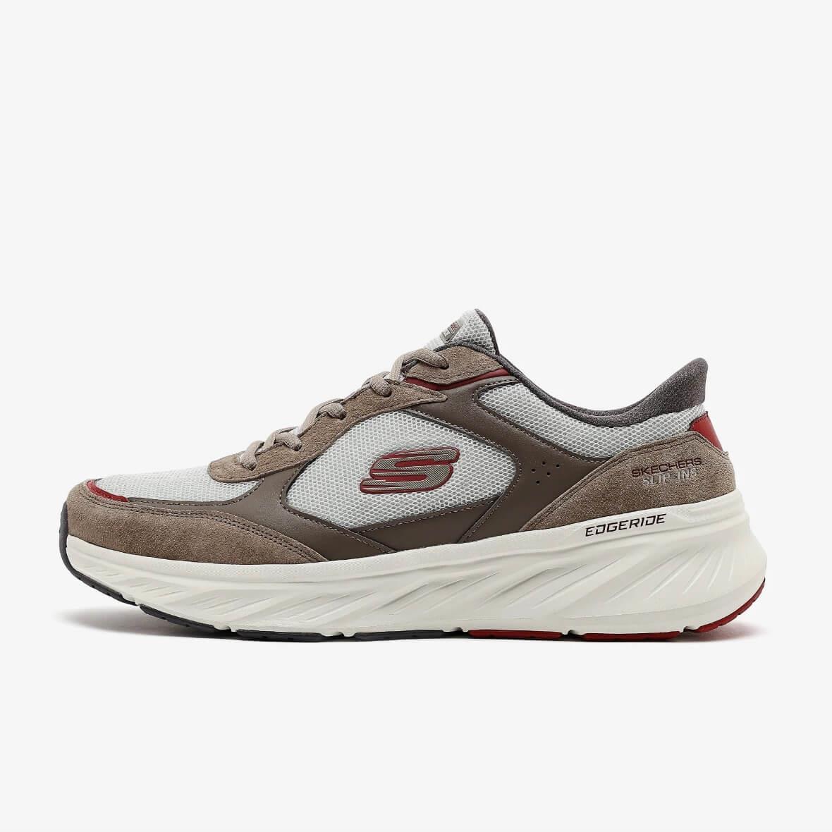 Skechers Edgeride 232947TK BRMT Erkek Spor Ayakkabı - Bej