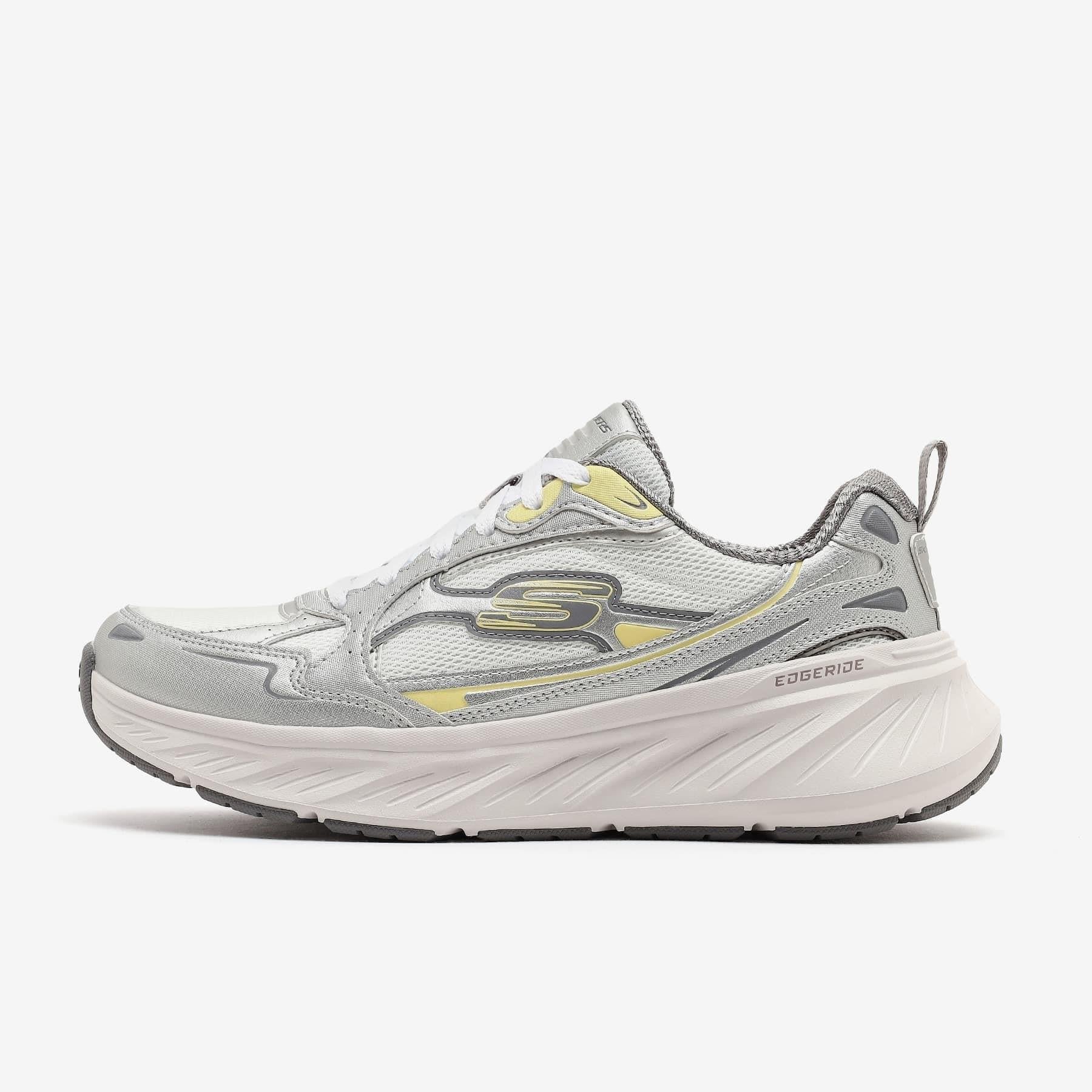 Skechers Edgeride - Golden Haze 150494 SIL Kadın Sneaker - Beyaz / Gümüş