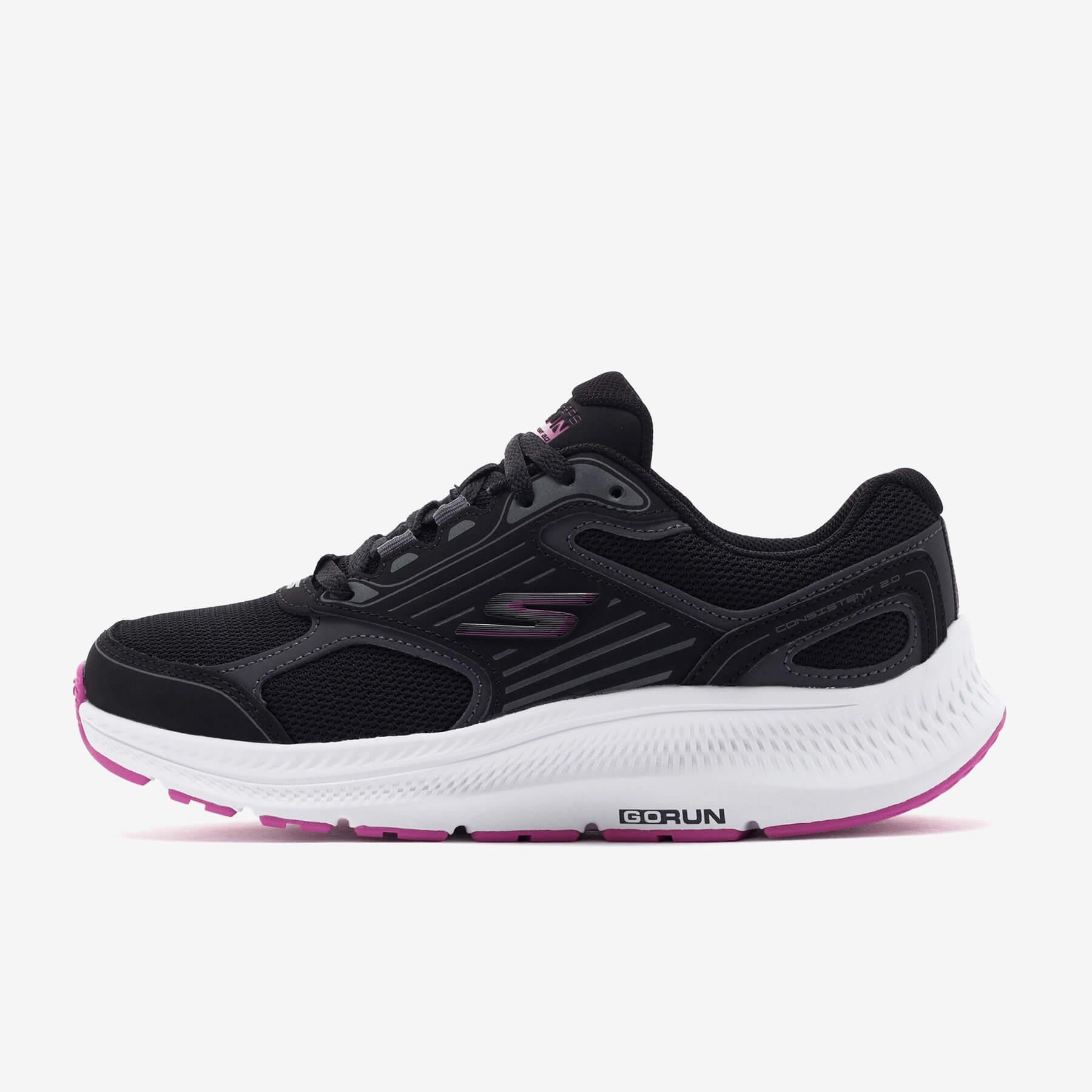 Skechers Go Run Consistent 2.0 128606 BKFS Kadın Sneaker - Siyah