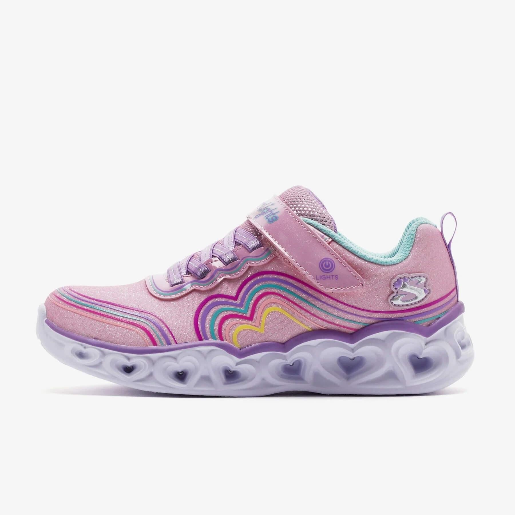Skechers Heart Lights - Retro Hearts - 302689L LPMT Çocuk Spor Ayakkabı - Pembe