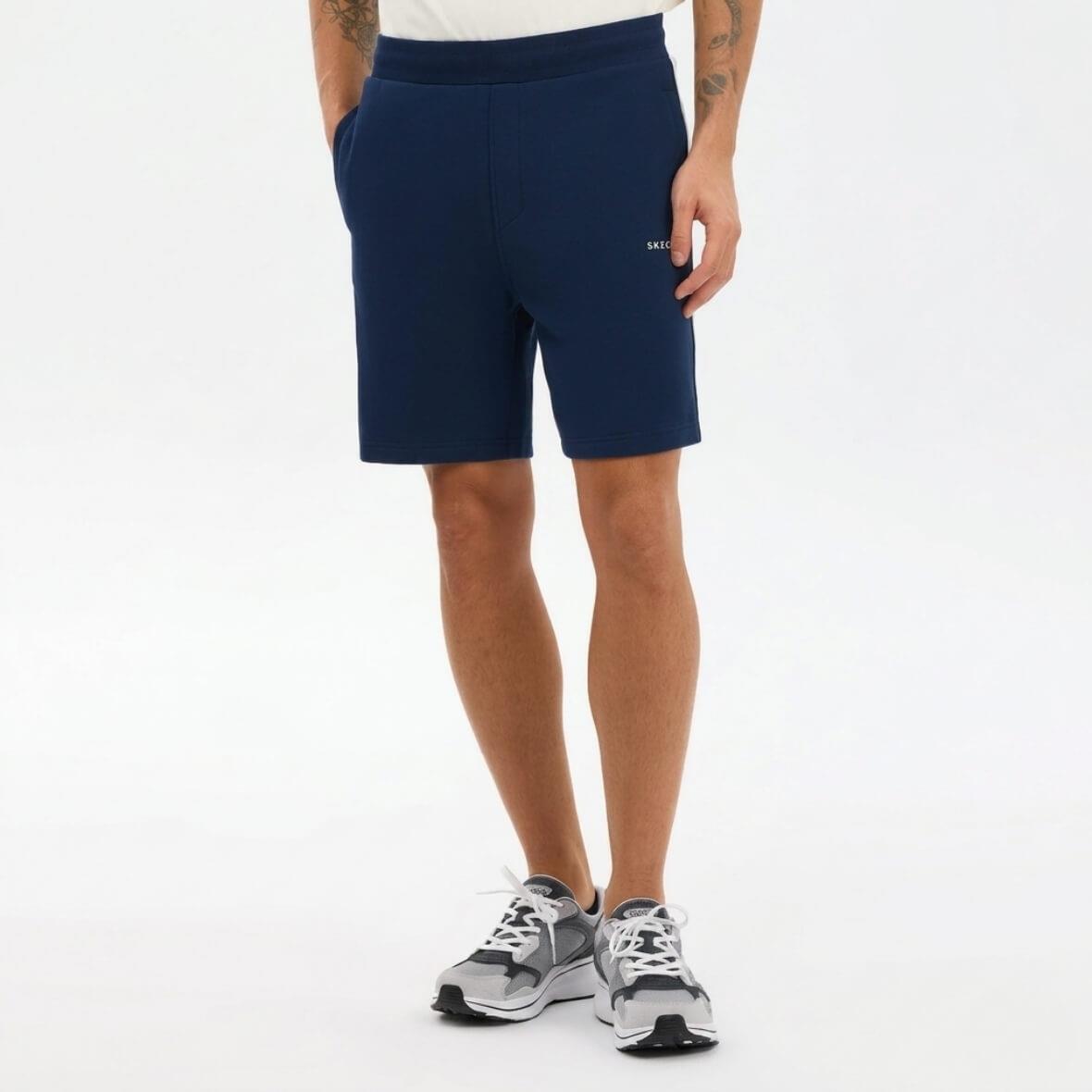 Skechers M LW Fleece Sweat Short S2610092-0505 Erkek Şort - Lacivert