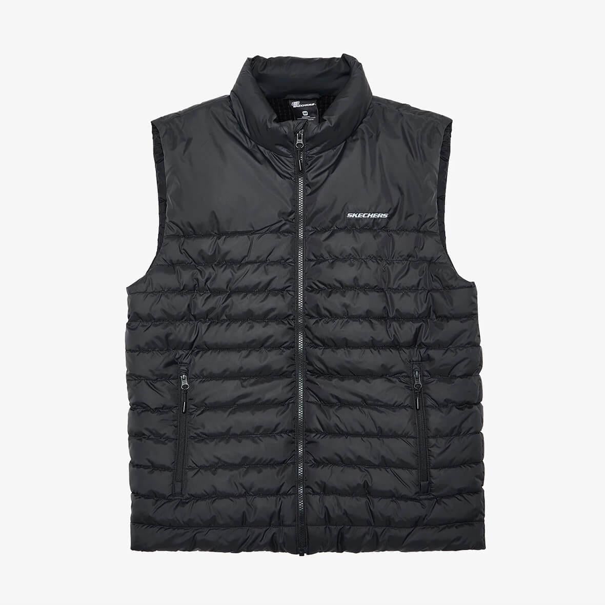 Skechers M Outerwear Polar Lining Padded Vest S242212-001 Erkek Yelek - Siyah