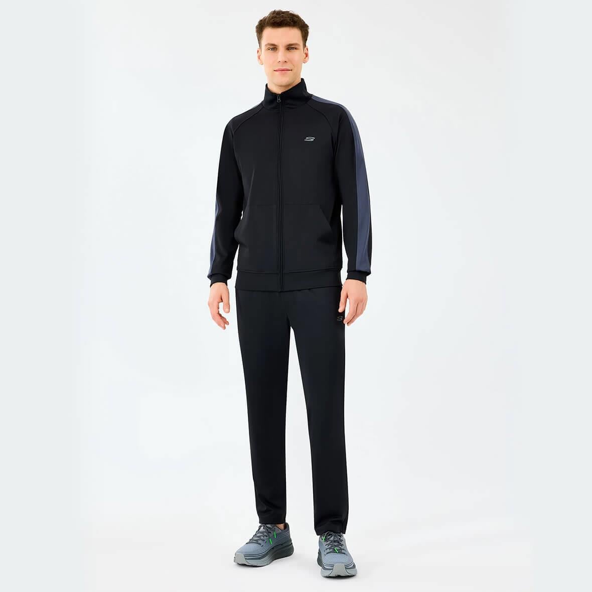 Skechers M Performance Track Suit S212165-3817 Erkek Eşofman Takımı - Siyah