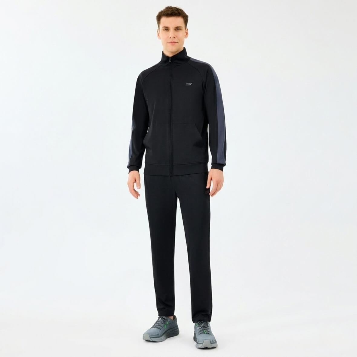 Skechers M Performance Track Suit S241211-3817 Erkek Eşofman Takımı - Siyah