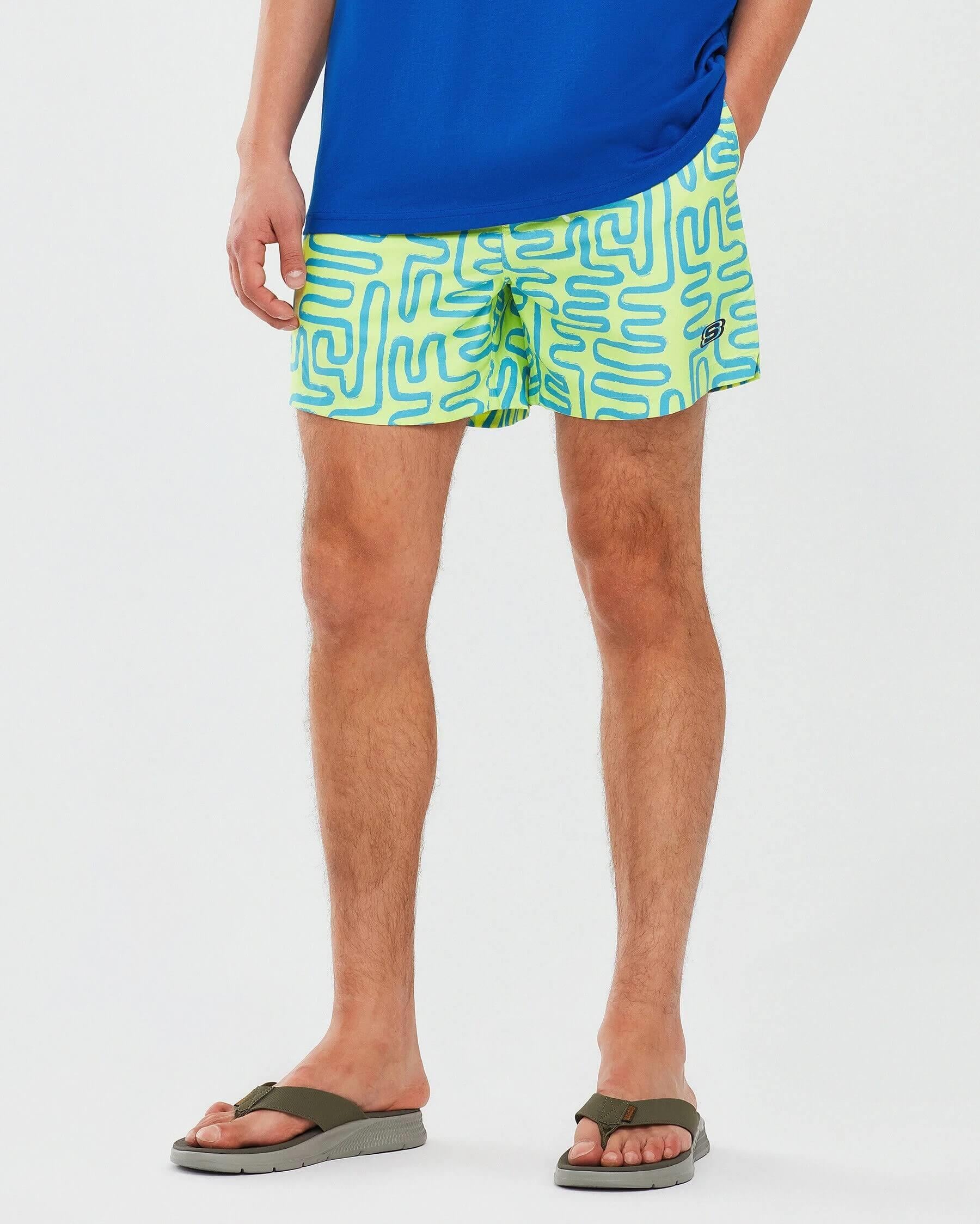 Skechers M Swimwear 5 Inch Swimshort S241113-299 Erkek Deniz Şortu - Sarı