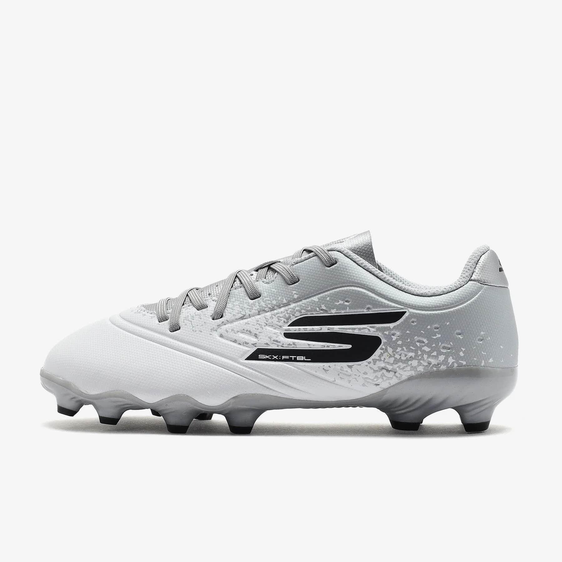 Skechers  Razor 1.5 Jr Youth Fg 252060L WSL Çocuk Krampon - Beyaz / Gümüş