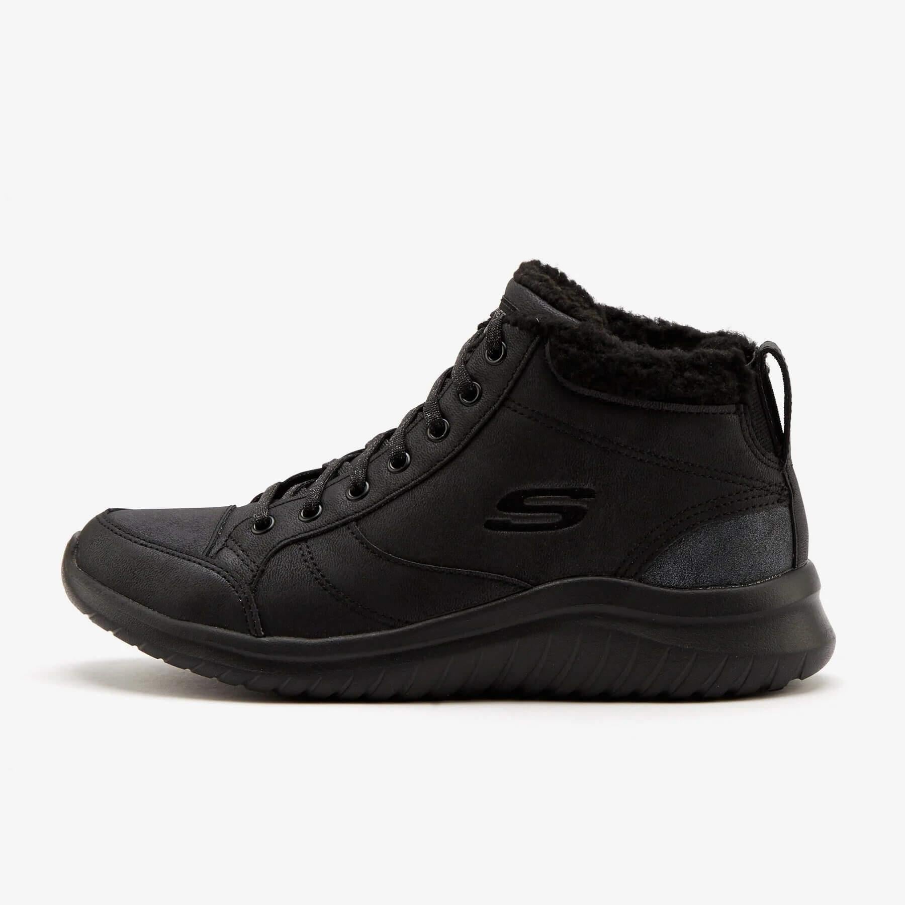 Skechers Ultra Flex 2.0 - Draw Near 167323 BBK Kadın Bot - Siyah